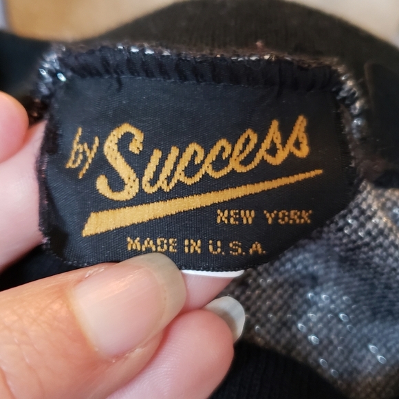 Success Vintage Sweater Black and Silver Patterned Women's Sweater - Picture 6 of 7